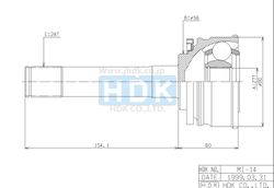 MI014 ШРУС внешний MI-14