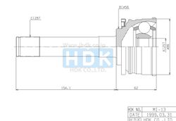 MIE013 ШРУС внешний ECO-series
