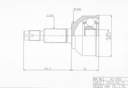 NI095 ШРУС внешний NI-95