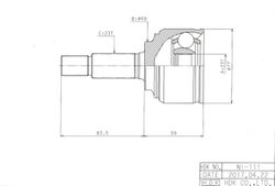 NI111 ШРУС внешний NI-111