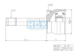 NIE024 ШРУС внешний ECO-series