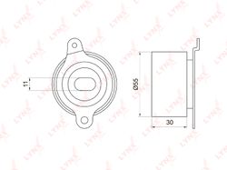 PB1017 Ролик натяжной ремня ГРМ