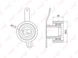 PB1018 Ролик натяжной ремня ГРМ