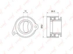 PB1044 Ролик натяжной ремня ГРМ
