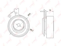 PB1049 Ролик натяжной ремня ГРМ