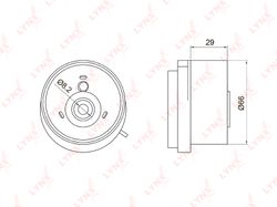 PB1050 Ролик натяжной ремня ГРМ