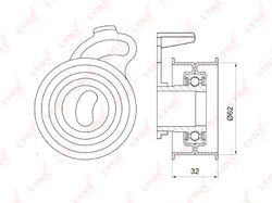 PB1063 Ролик натяжной ремня ГРМ