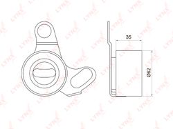 PB1064 Ролик натяжной ремня ГРМ