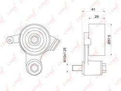PB1152 Ролик натяжной ремня ГРМ