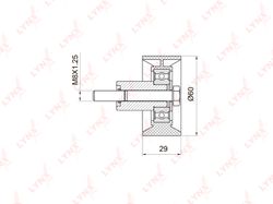 PB3008 Ролик обводной ремня ГРМ