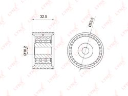 PB3028 Ролик обводной ремня ГРМ