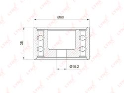 PB3033 Ролик обводной ремня ГРМ