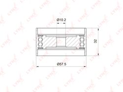 PB3035 Ролик обводной ремня ГРМ