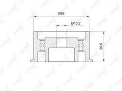 PB3040 Ролик обводной ремня ГРМ