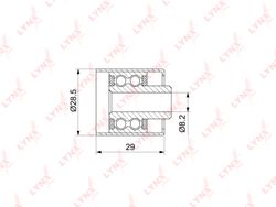 PB3105 Ролик обводной ремня ГРМ