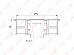 PB3150 Ролик обводной ремня ГРМ