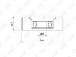 PB5002 Ролик натяжной приводного ремня