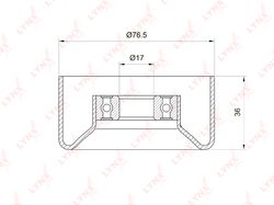 PB5005 Ролик натяжной приводного ремня