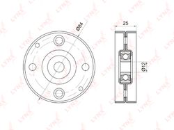 PB5014 Ролик натяжной приводного ремня