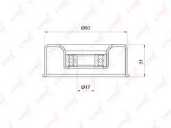 PB5016 Ролик натяжной приводного ремня
