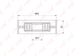 PB5022 Ролик натяжной приводного ремня