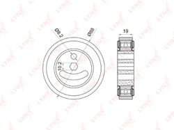 PB5025 Ролик натяжной приводного ремня