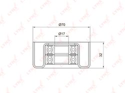 PB5029 Ролик натяжной приводного ремня