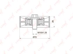 PB5031 Ролик натяжной приводного ремня