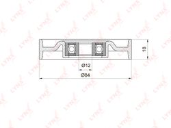 PB5041 Ролик натяжной приводного ремня