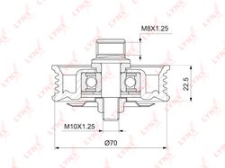 PB5045 Ролик натяжной приводного ремня
