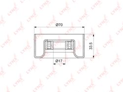 PB5123 Ролик натяжной приводного ремня