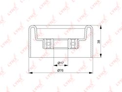 PB5127 Ролик натяжной приводного ремня