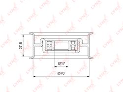 PB5137 Ролик натяжной приводного ремня