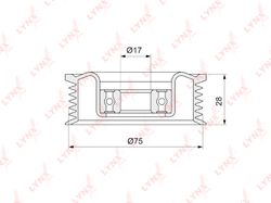 PB5144 Ролик натяжной приводного ремня