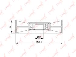 PB5230 Ролик натяжной навесного оборудования