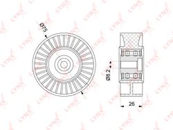 PB5280 Ролик натяжной приводного ремня