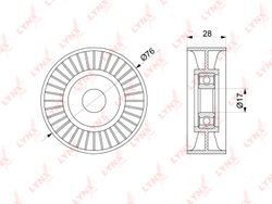 PB5313 Ролик натяжной приводного ремня