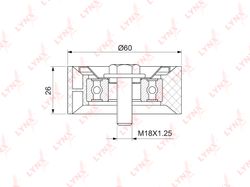 PB5350 Ролик натяжной приводного ремня