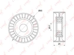 PB5365 Ролик натяжной приводного ремня