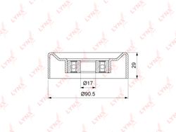 PB5370 Ролик натяжной приводного ремня