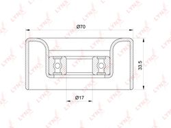 PB5380 Ролик натяжной приводного ремня