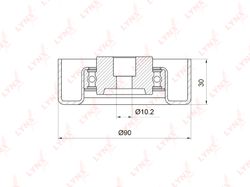 PB7021 Ролик обводной приводного ремня