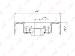 PB7030 Ролик обводной приводного ремня
