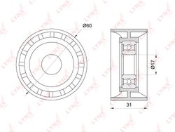 PB7130 Ролик обводной навесного оборудования