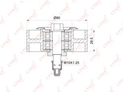 PB7243 Ролик обводной приводного ремня