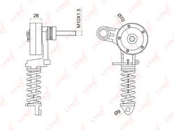 PT3034 Ролик натяжной навесного оборудования