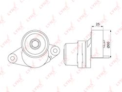 PT3270 Ролик натяжной приводного ремня
