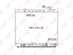 RB1082 Радиатор охлаждения двигателя