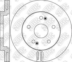 RN1653 Диск тормозной передний
