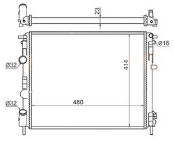 RNLOG21223 Радиатор охлаждения двигателя
